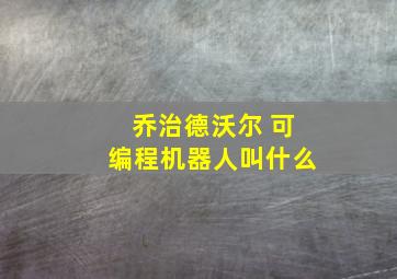 乔治德沃尔 可编程机器人叫什么